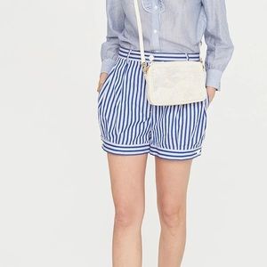 CLARE V perforated cream bag